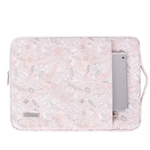 14 Inch Light Pink Laptop Sleeve with Telescoping Handle