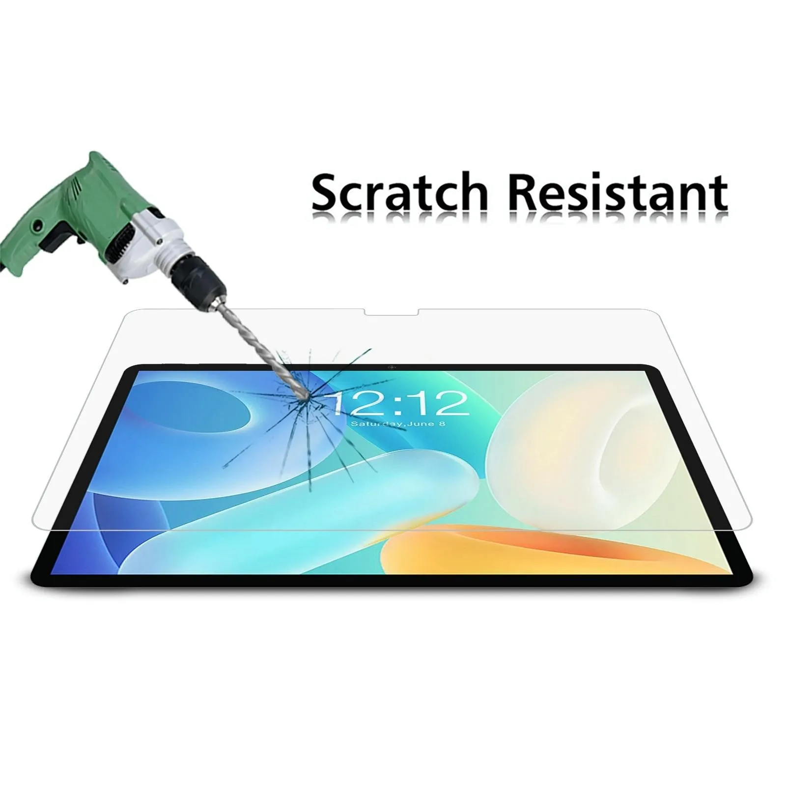 2-Pack Tempered Glass Film For Teclast M40 Air - 9H 0.3Mm Thickness