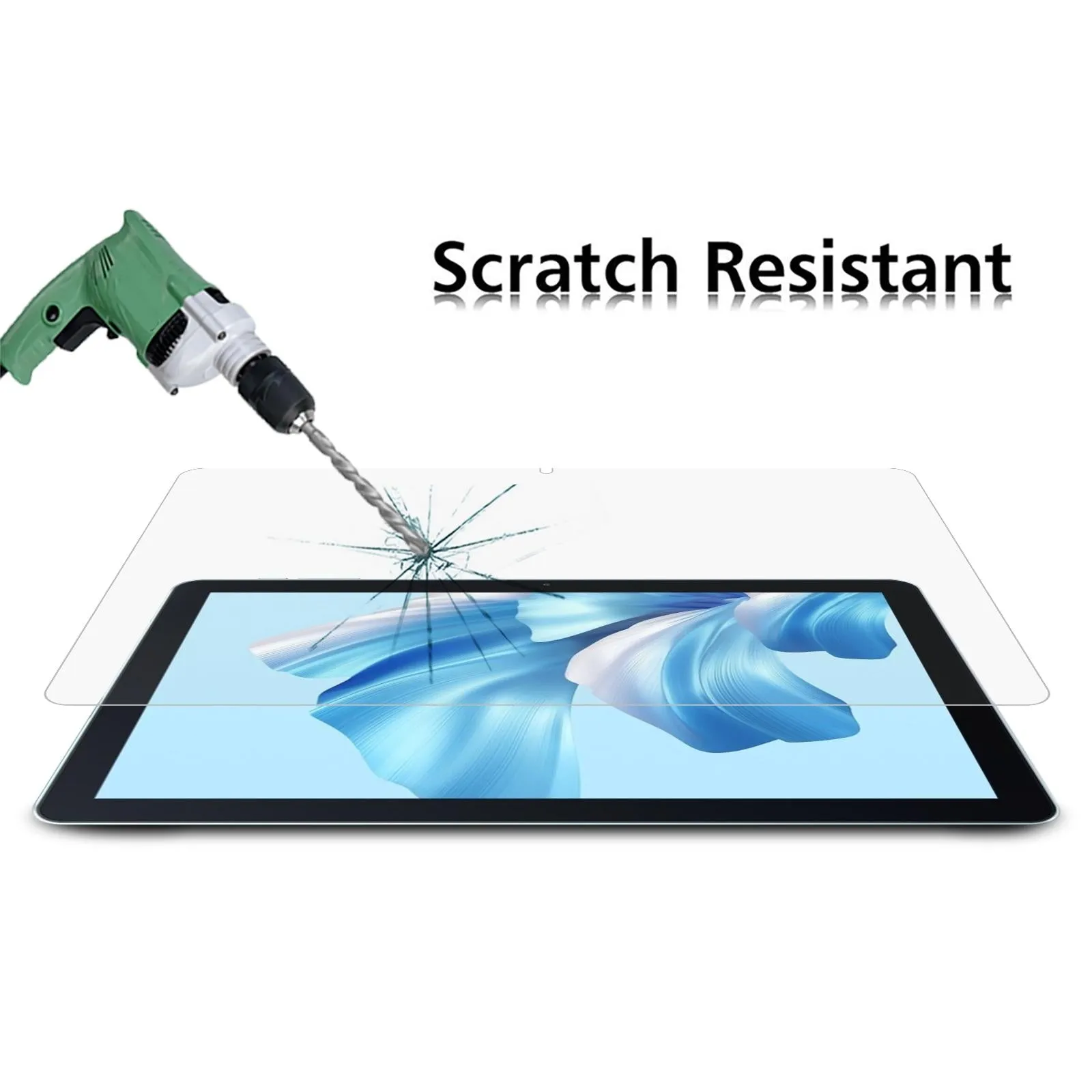 2-Pack Tempered Glass Tablet Film For Oscal / Google Pixel Tablets