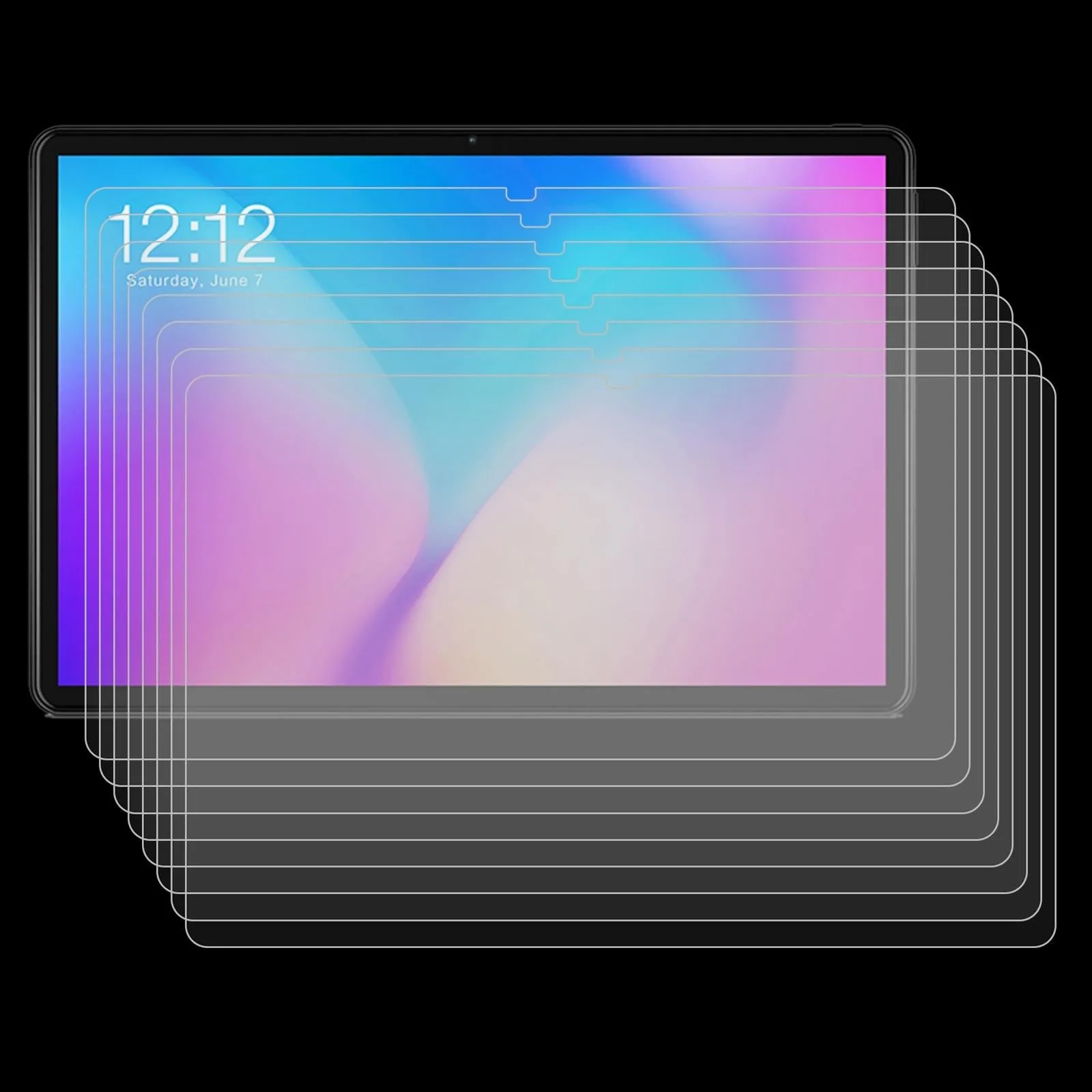 25-Pack Tempered Glass Film For Teclast T30 Tablet - 9H 2.5D Explosion-Proof