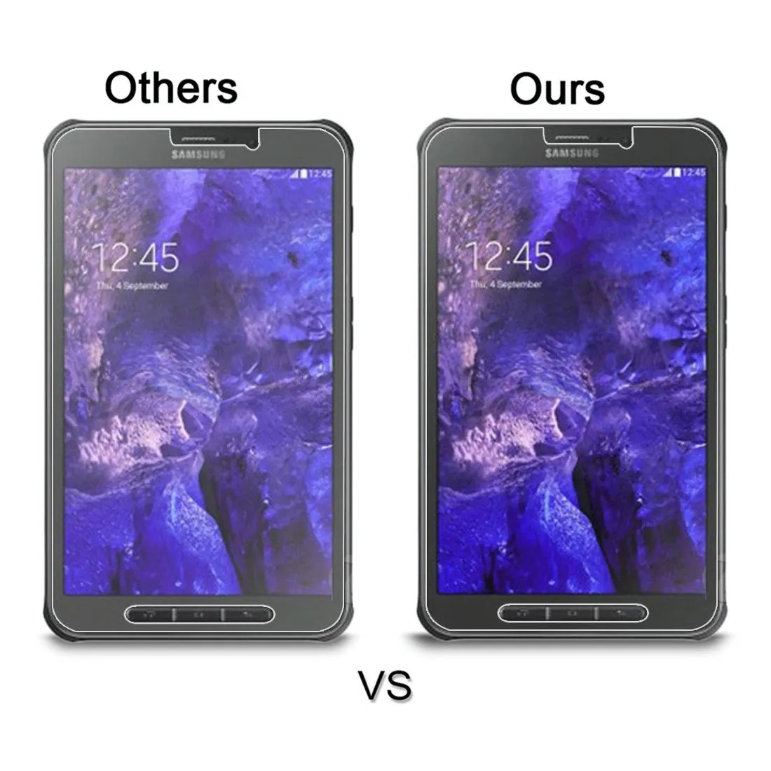75-piece Tempered Glass Film for Samsung Galaxy Tab Active / T360 - 0.4mm 9h  Hardness 2.5d Explosion-proof