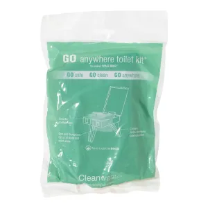 Cleanwaste GO Anywhere Toilet Kit Waste Bags Pack of 9