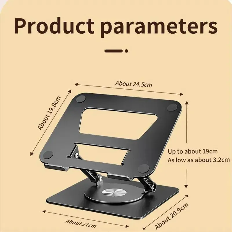 Foldable Aluminium Alloy Laptop Stand for Macbook and Tablets Ls652