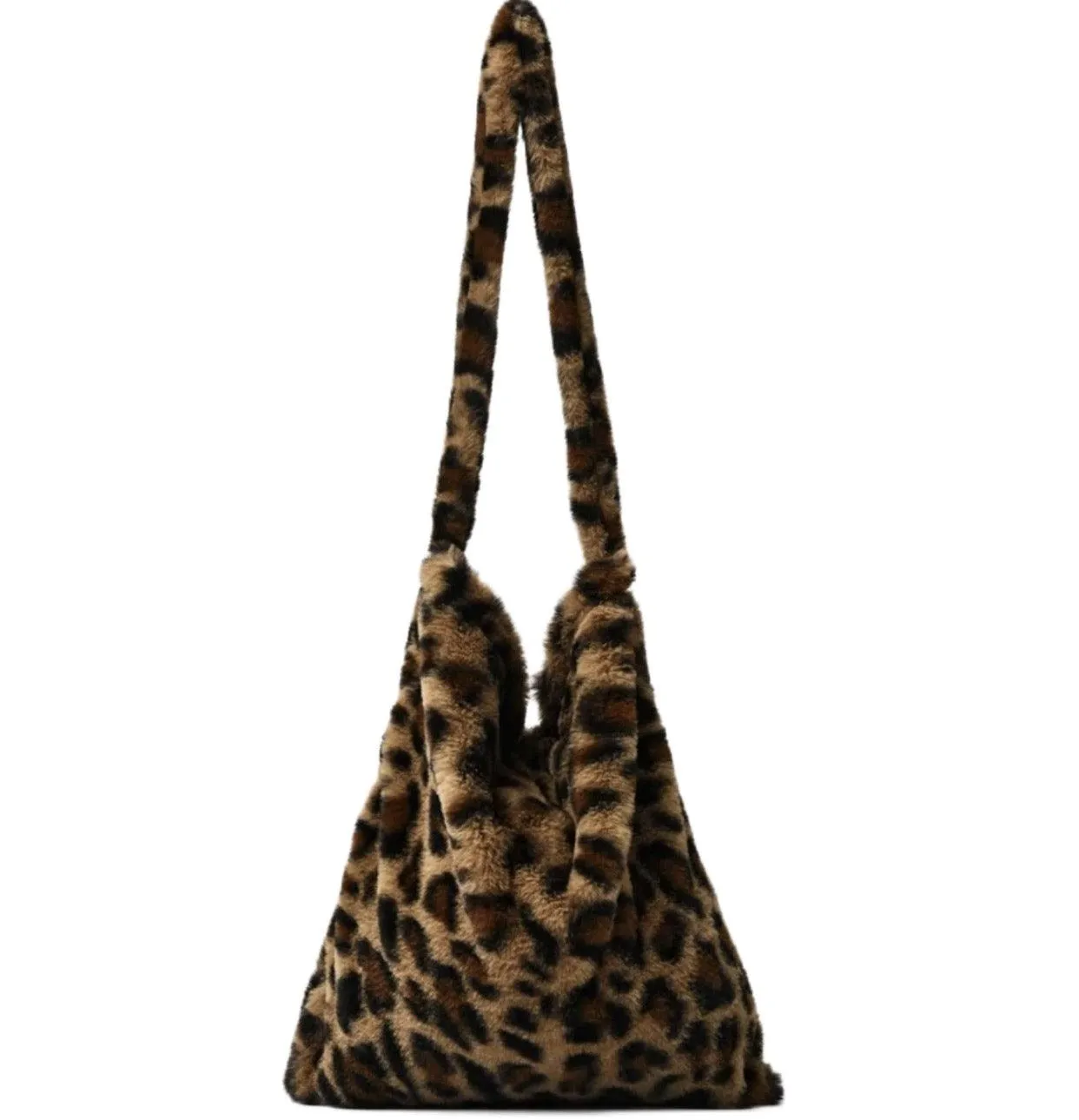 Furry Cheetah Print Bag