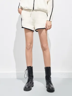 High Rise Drawstring Shorts