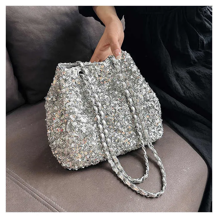 Ladies Popular Sequin Purse Designer-حقيبة يد نسائية أنيقة