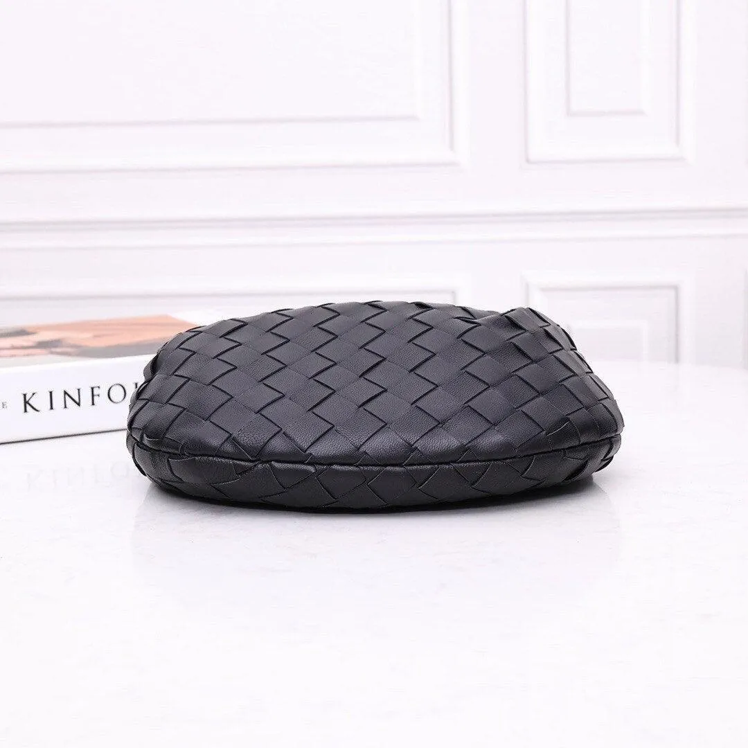 Lambskin Knotted Intrecciato Leather Handbag, Handcrafted Premium Quality Genuine Leather Handbag, Daily Fashion Lady Bag, Designer Bag