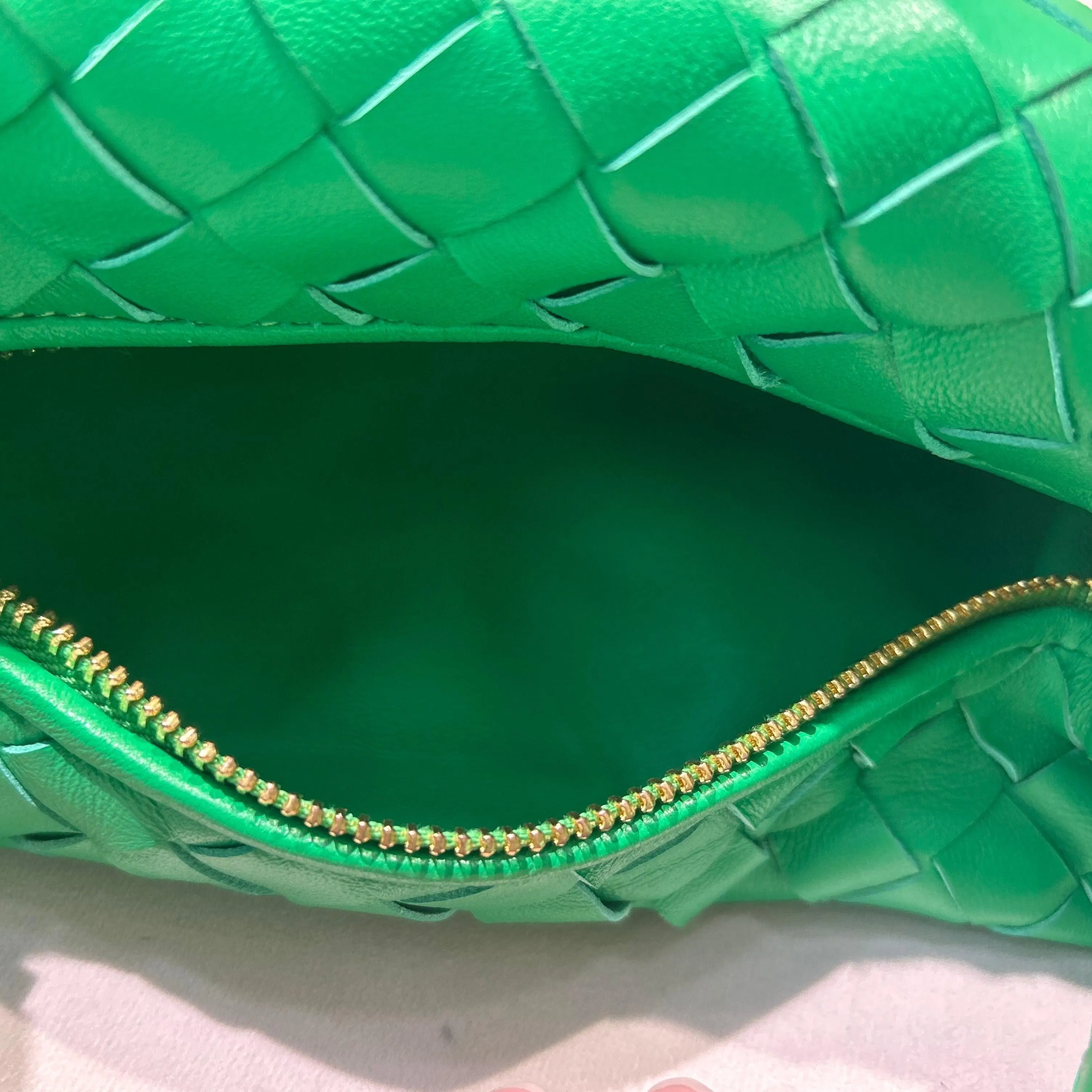 Lambskin Knotted Intrecciato Leather Handbag, Handcrafted Premium Quality Genuine Leather Handbag, Daily Fashion Lady Bag, Designer Bag