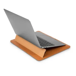 MOSHI Muse 13" 3-in-1 Slim Laptop Sleeve and Stand - Caramel Brown MOSHI Muse 13" 3-in-1 Slim Laptop Sleeve and Stand - Caramel Brown