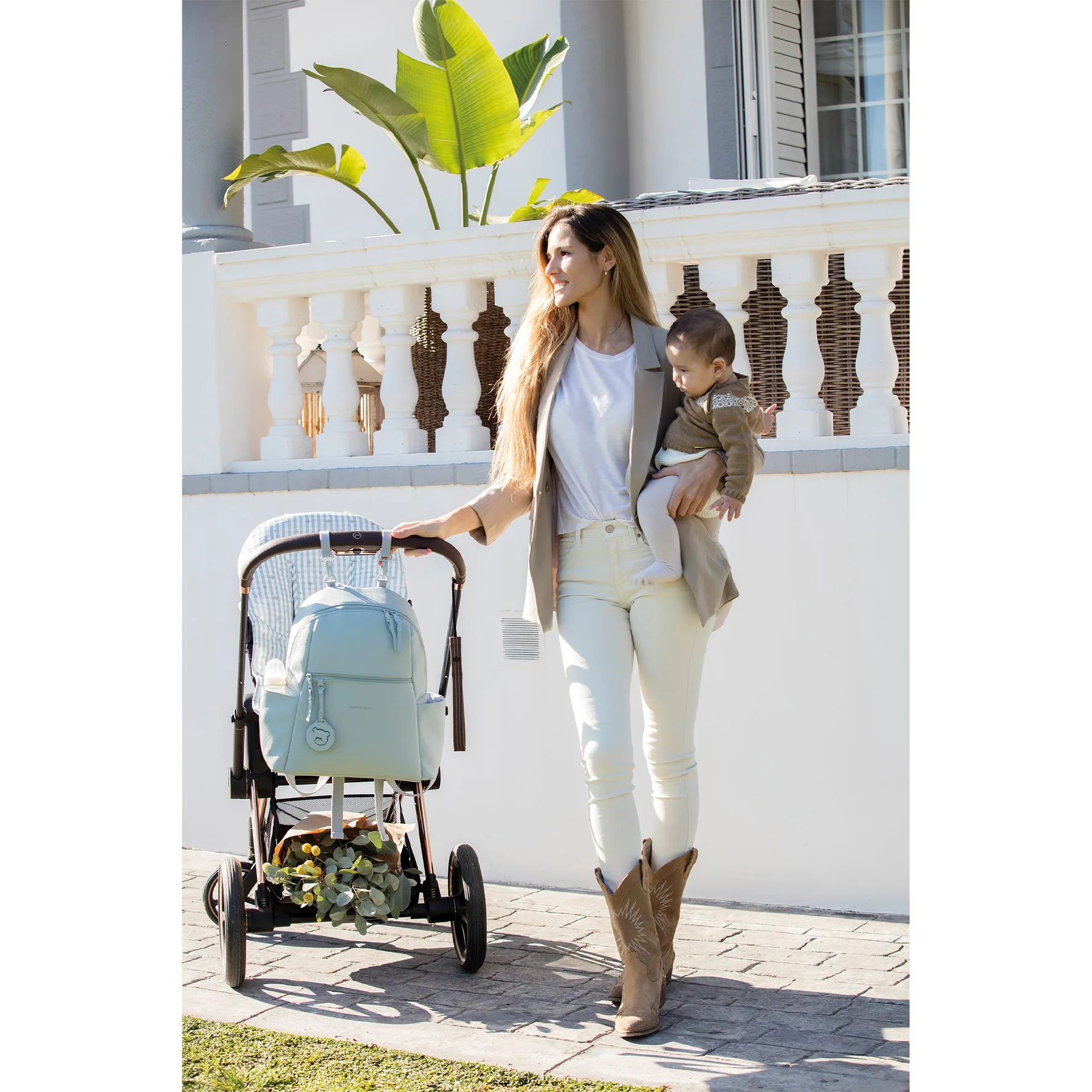Pasito a Pasito Yummi Green Backpack Diaper Changing Bag
