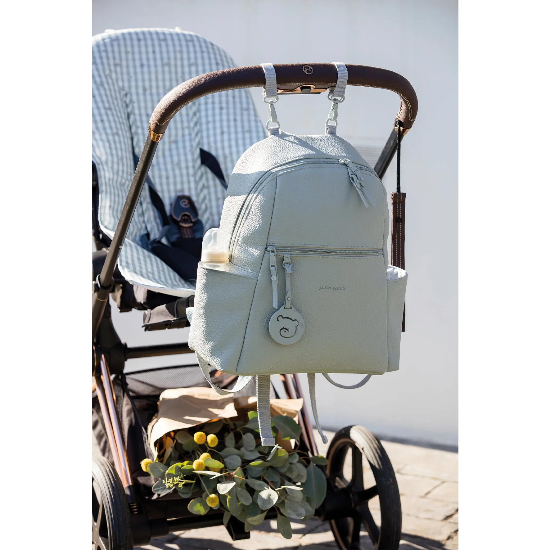 Pasito a Pasito Yummi Green Backpack Diaper Changing Bag