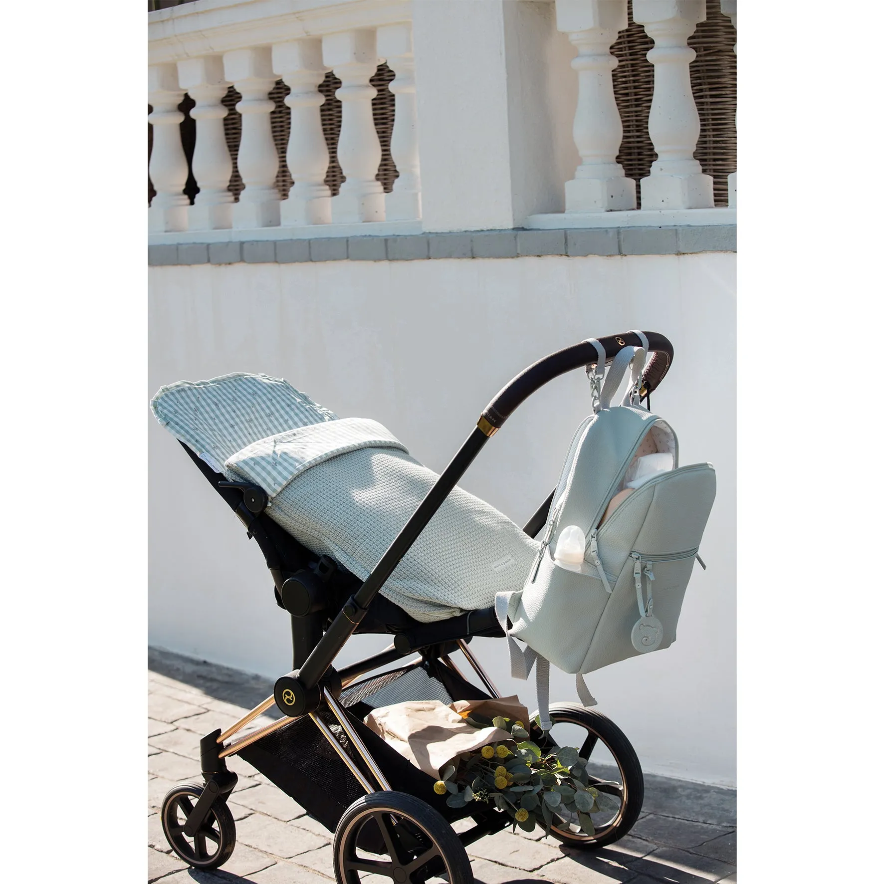 Pasito a Pasito Yummi Green Backpack Diaper Changing Bag