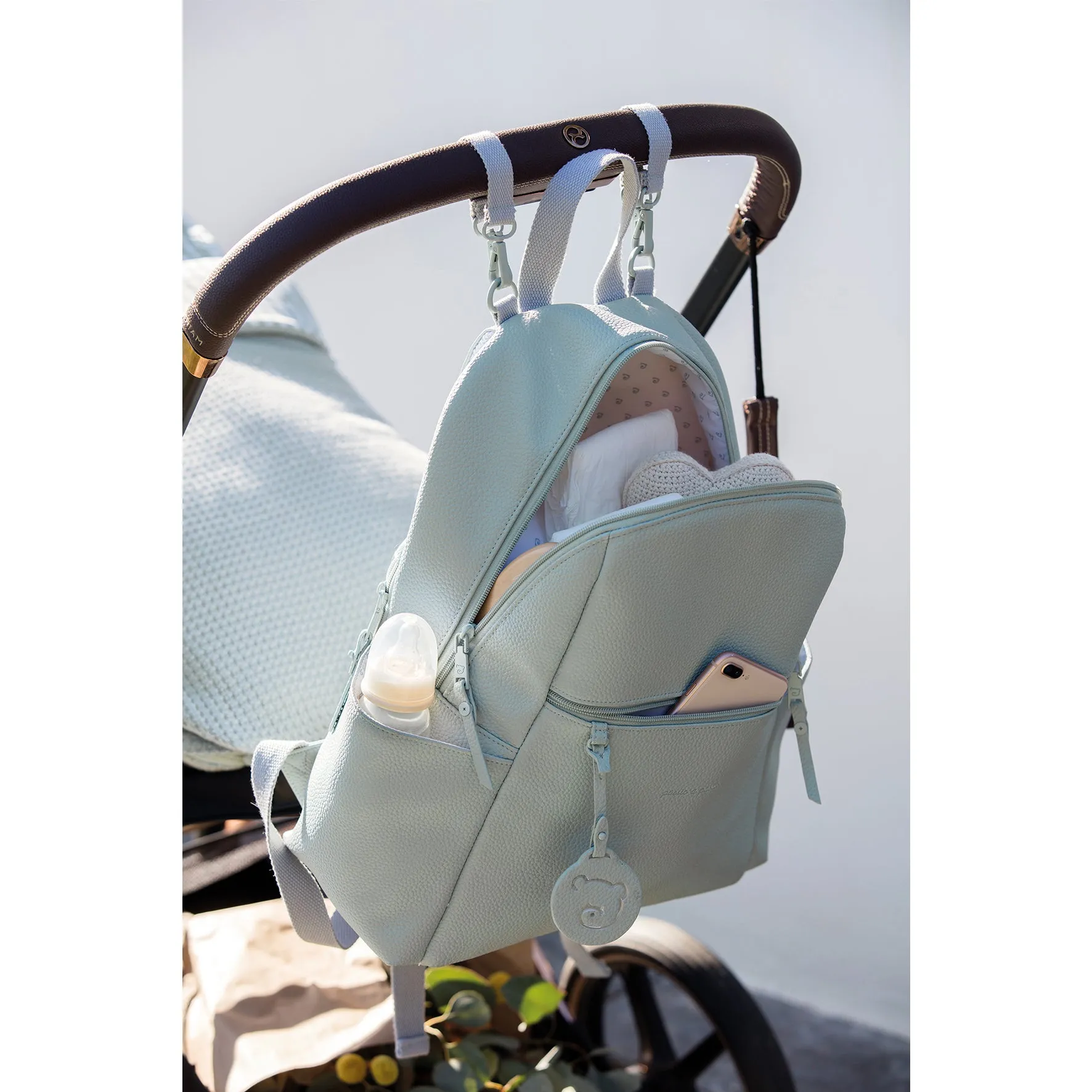 Pasito a Pasito Yummi Green Backpack Diaper Changing Bag