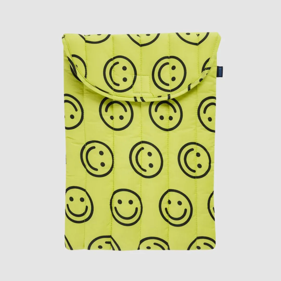 Puffy Laptop Sleeve 16" (Yellow Happy)