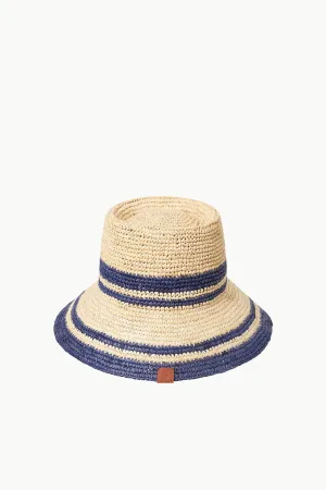 RITA BUCKET HAT | NATURAL NAVY