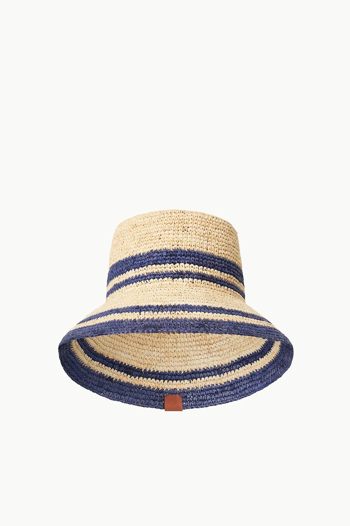 RITA BUCKET HAT | NATURAL NAVY