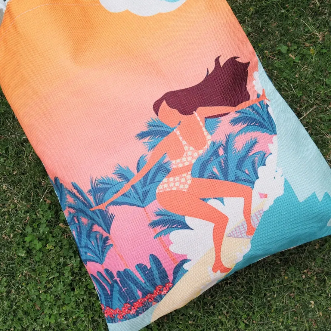 Surfer Gal Eco Canvas Bag