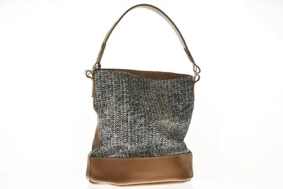 Swahili by SOSH - Women Bucket Bag, Linen & Leather, 4 Colors available