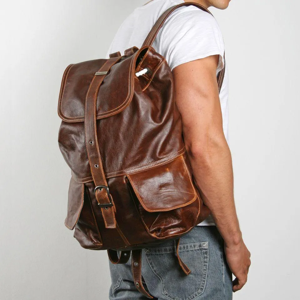 Thandana Mason Leather Backpack