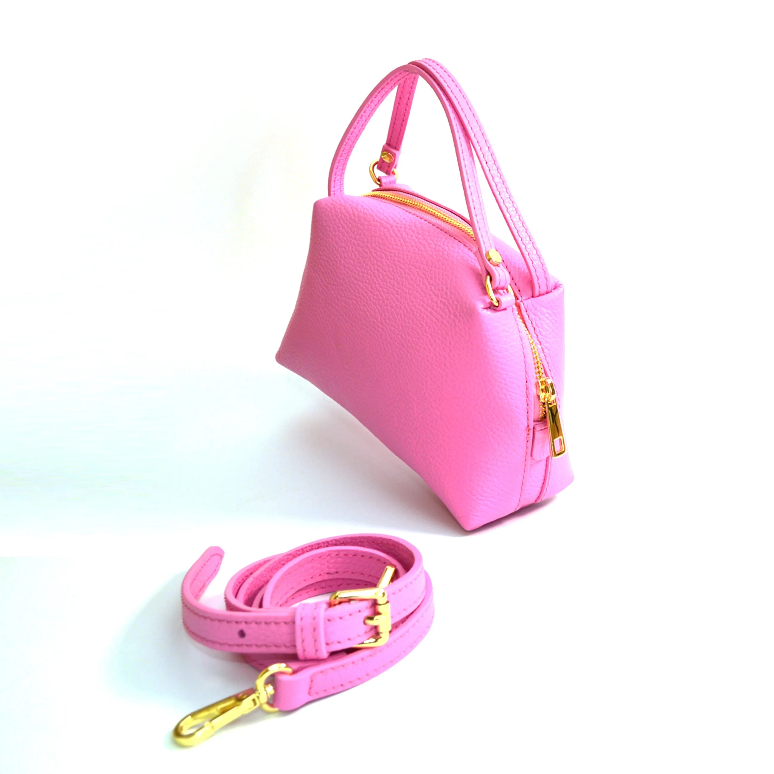 The Firenze Mini Crossbody Pink
