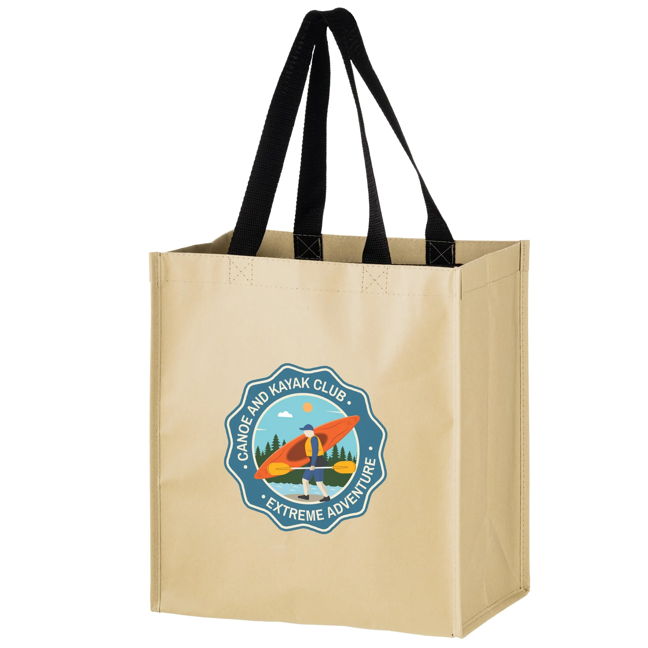 Wholesale Non-Woven Hybrid Tote with Paper Exterior - MACK12